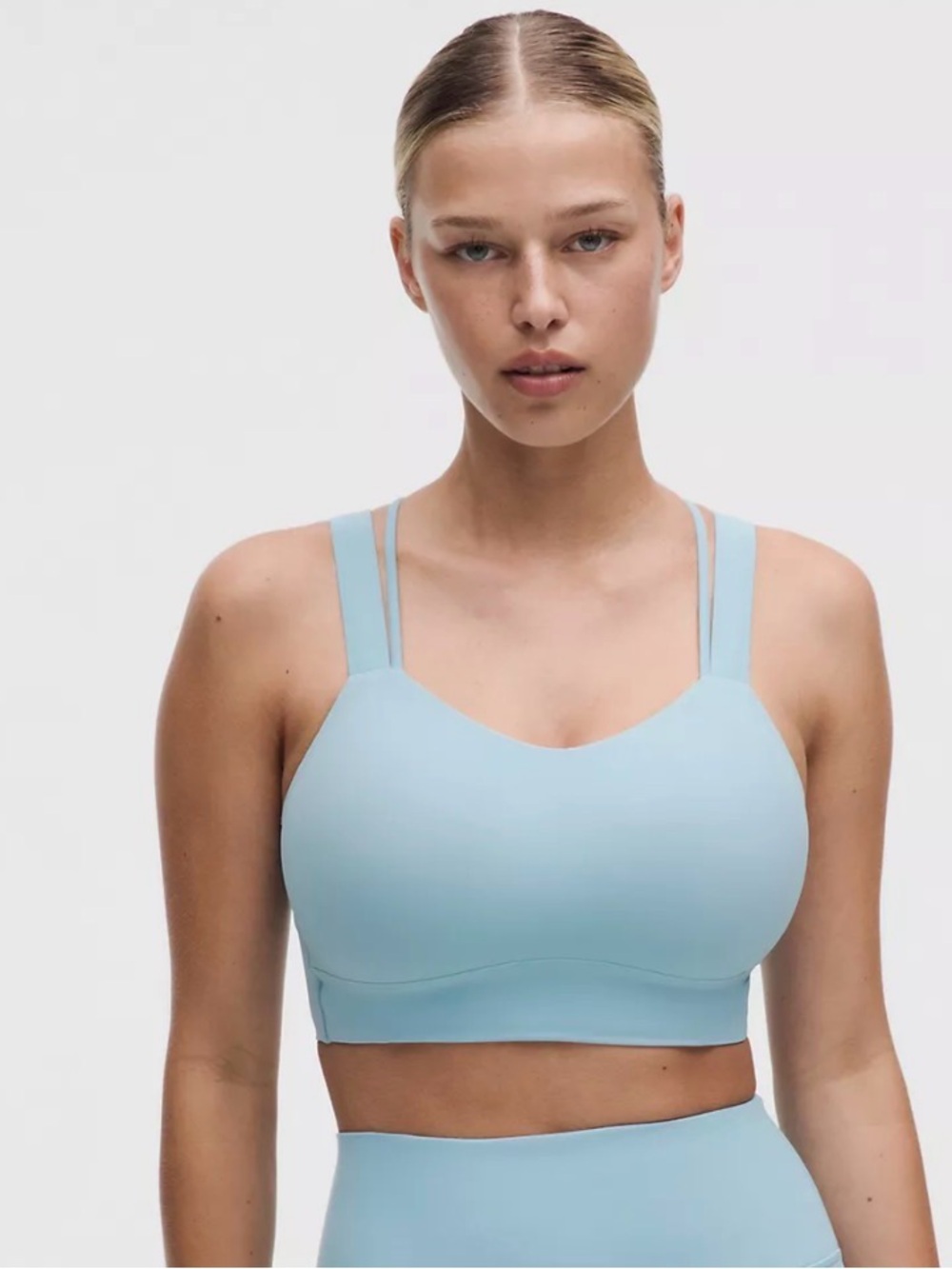 lululemon athletica Light Blue Double-Strap W Wireless Sports Bra